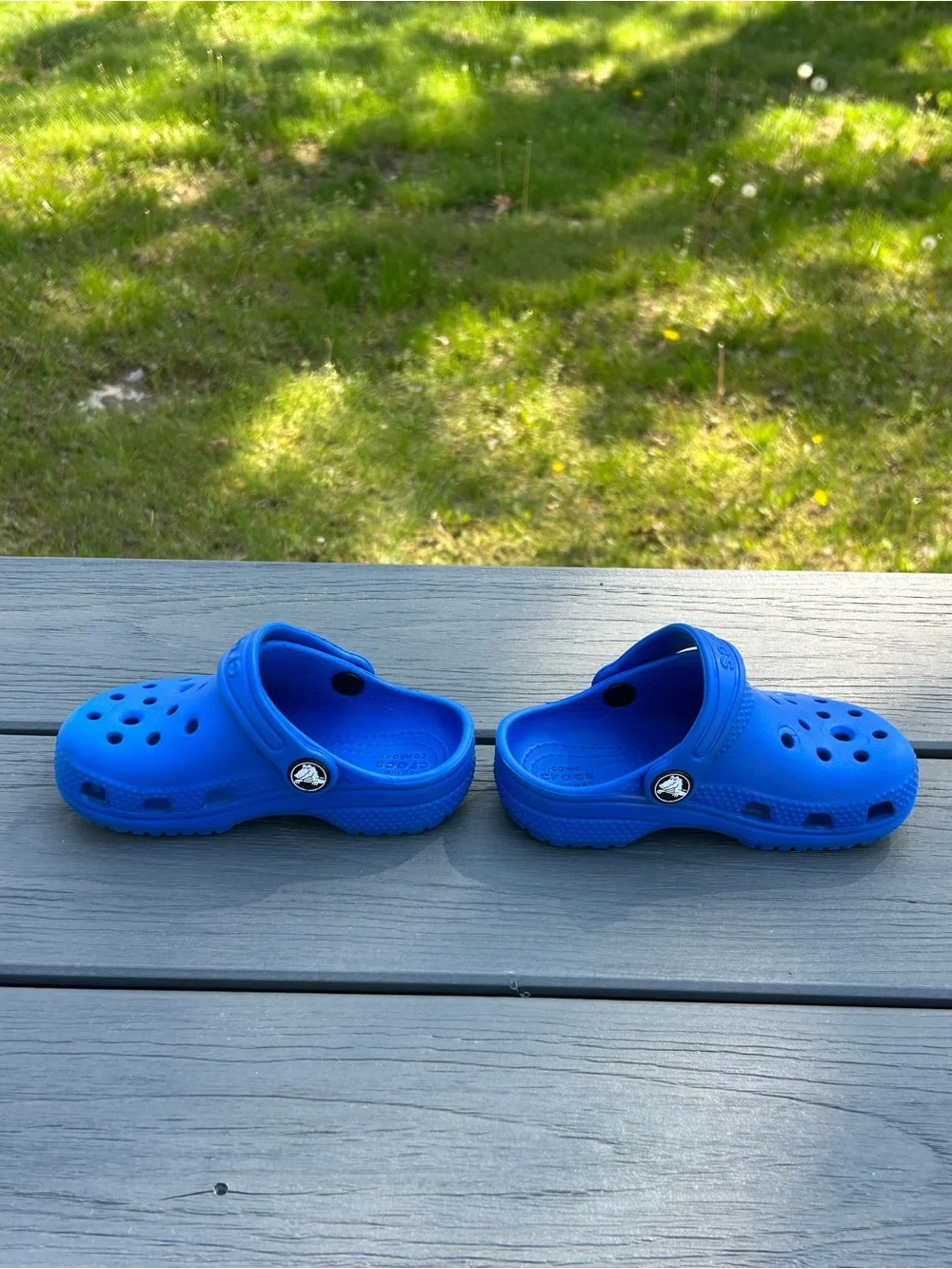 Crocs Classic Clog Slip on Shoes for Kids - Blue-Size C8-